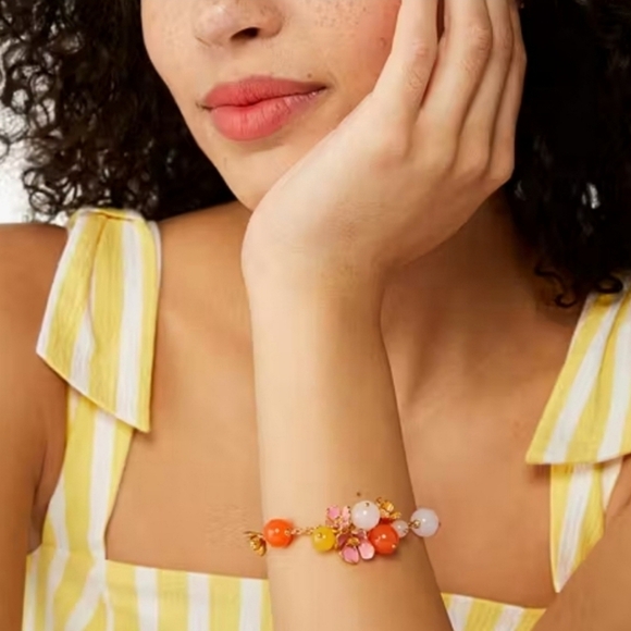 🔹️Kate Spade🔹️ Freshly Picked pink multi Bracelet ✨️🌸 - Picture 2 of 6